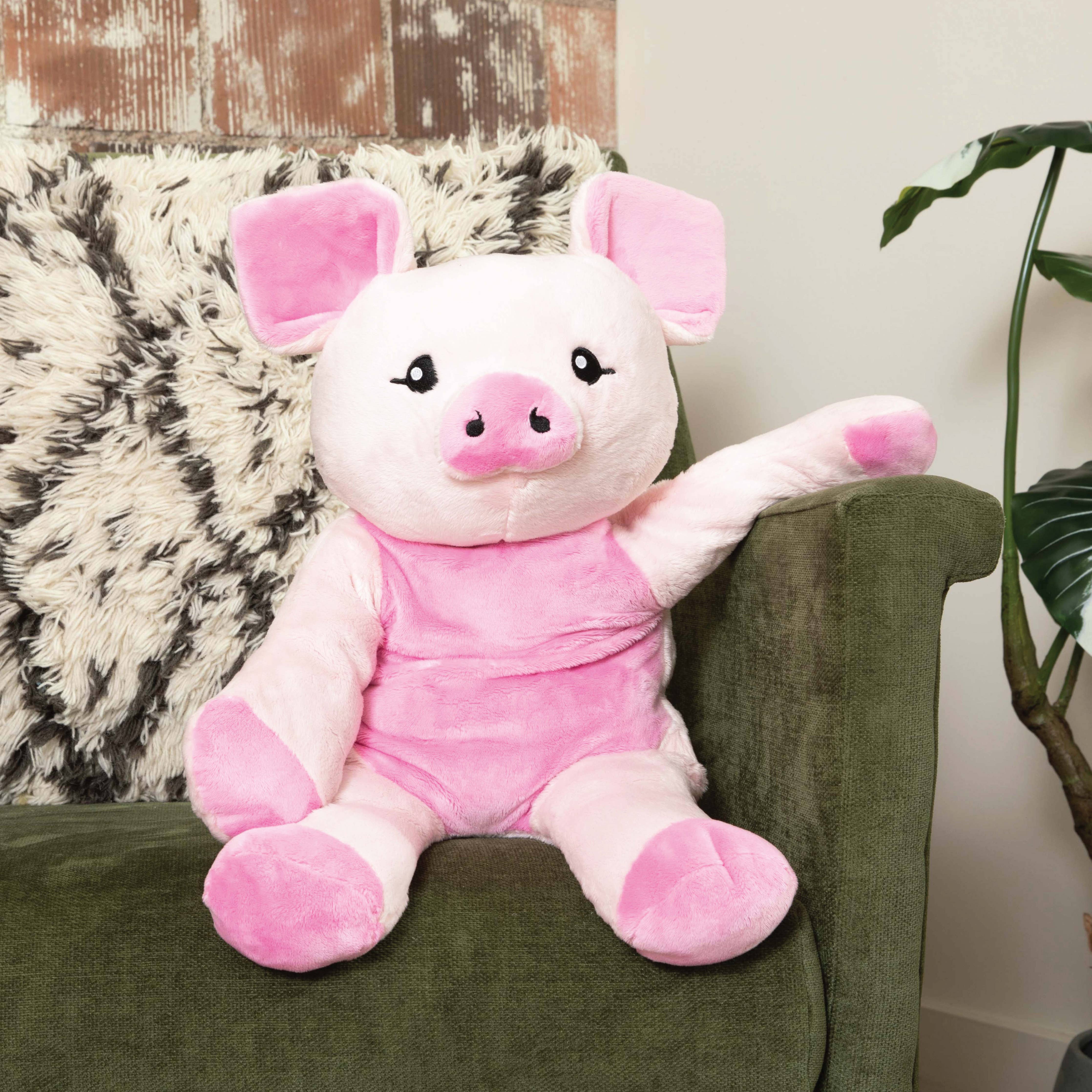 Image of Hugimals World - NEW! Hugimals Weighted Stuffed Animal Harper the Pig